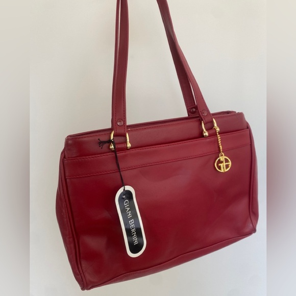 Giani Bernini Red Purse Handbag Genuine Leather - Picture 1 of 8
